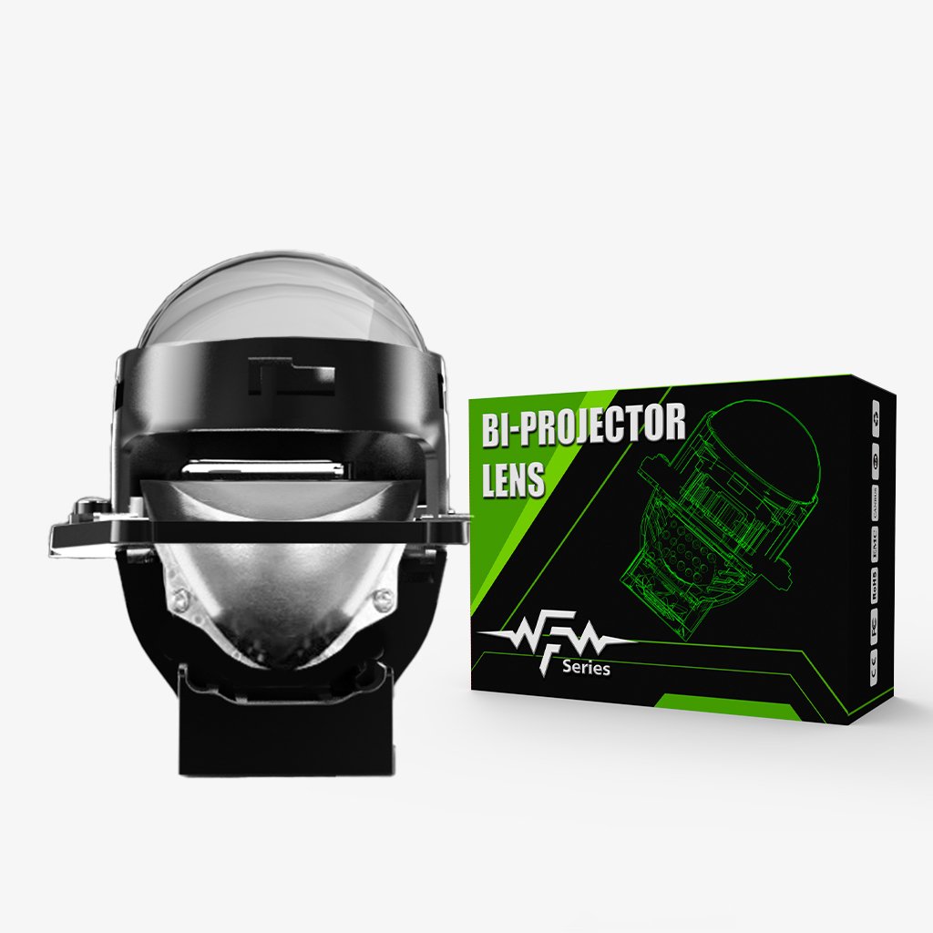 Newest Model F80B 120w 12000lumen 6000K 3570 Chips Better Light Shape Bi Led Projector Lens 3.0 Inch Headlight for Automotive